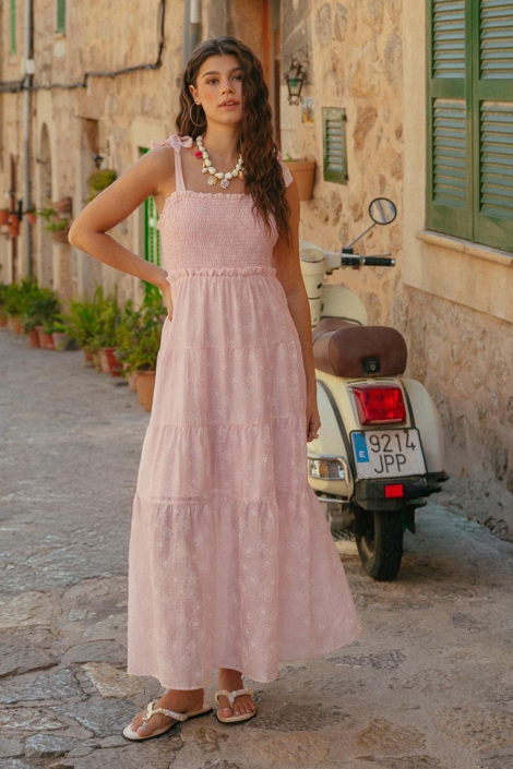 Fluresk roze dames jurk | Sfeerbeeld, In situatie