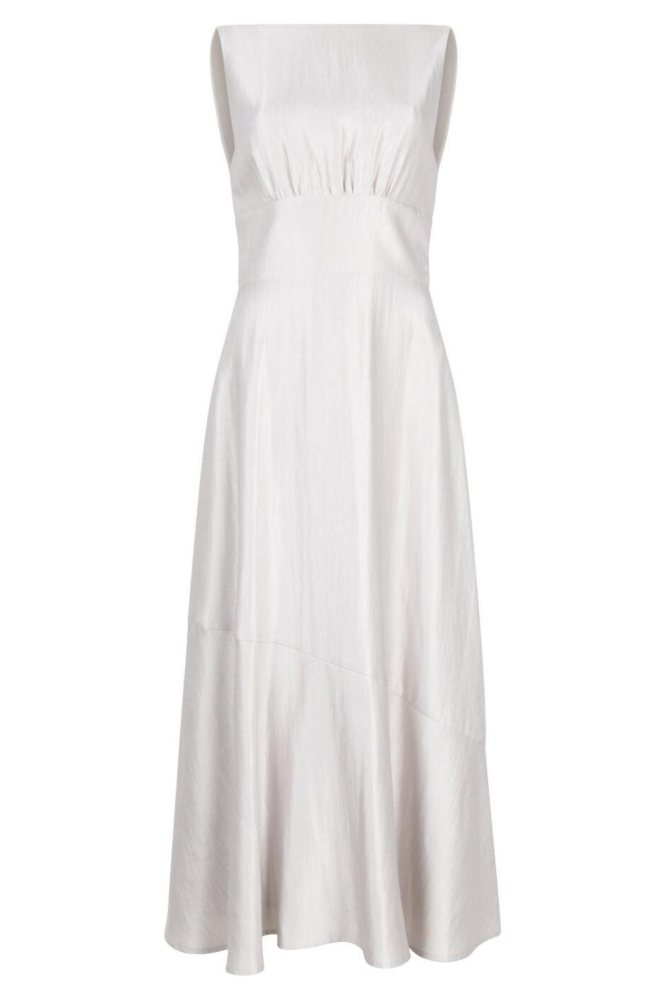 Aaiko zilveren dames jurk | Vooraanzicht