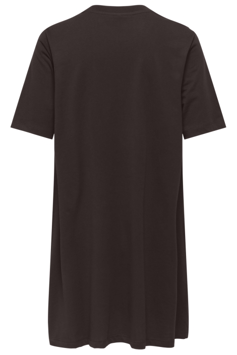 Only bruine dames jurk | Achteraanzicht