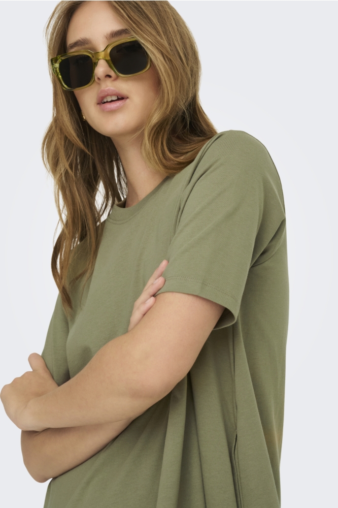 Only groene dames jurk | Close up