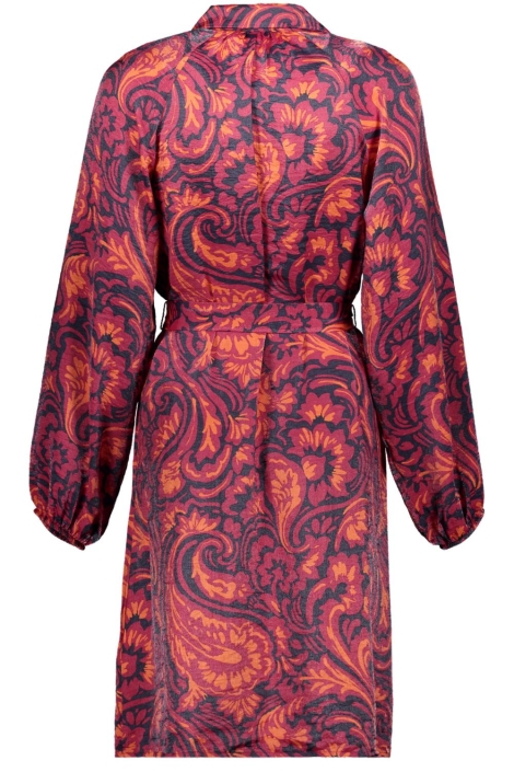 Geisha multi color dames jurk | Achteraanzicht