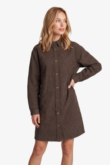 Fluresk Jurk ELLIS DRESS 26NQF20 514 dark chocolate