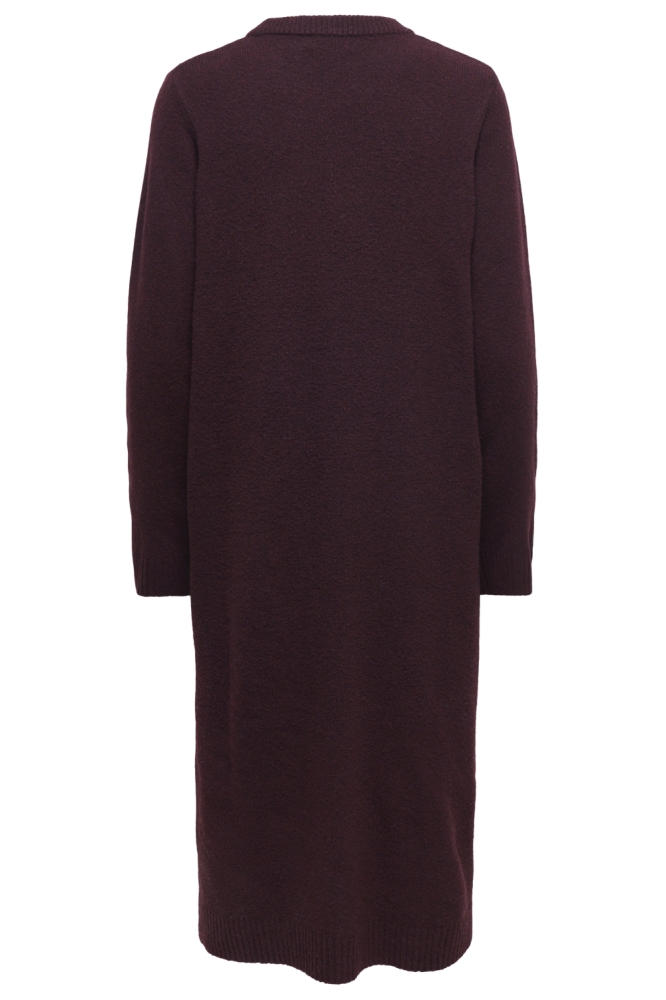 Jacqueline de Yong bordeaux dames jurk | Achteraanzicht