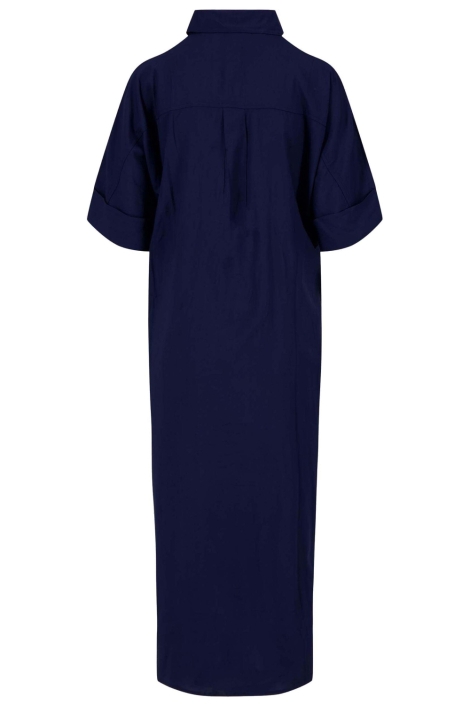 Zusss blauwe dames jurk | Achteraanzicht