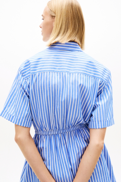 Tommy Jeans blauwe dames jurk | Close up