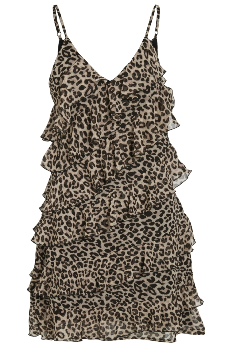 Vila camel dames jurk | Vooraanzicht