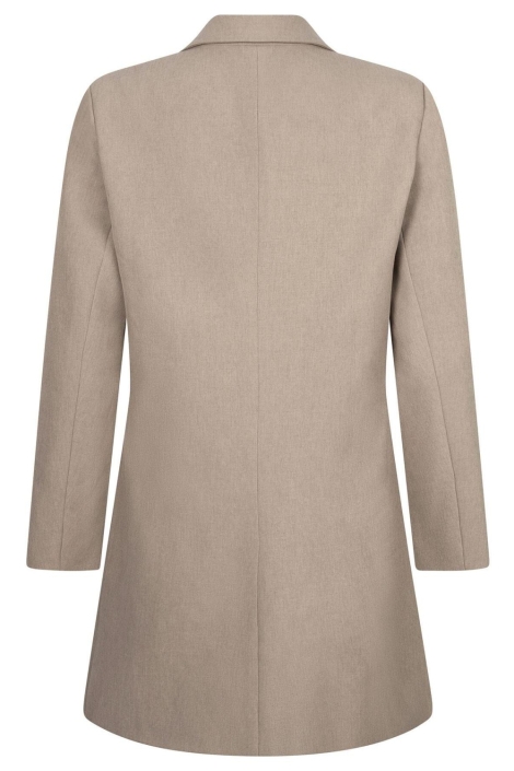 Ydence camel dames jurk | Achteraanzicht