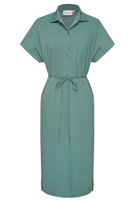 Kimara groene dames jurk | Vooraanzicht
