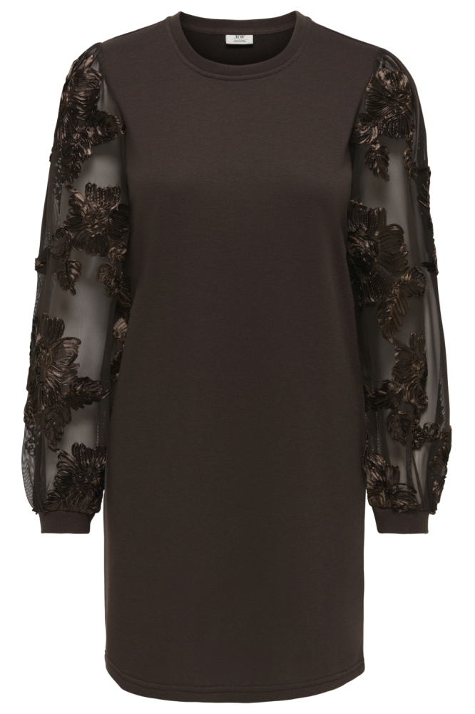 Jacqueline de Yong bruine dames jurk | Vooraanzicht
