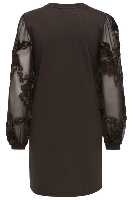 Jacqueline de Yong bruine dames jurk | Achteraanzicht
