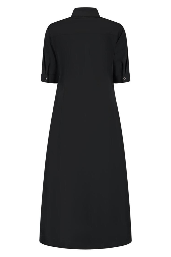 Lady Day zwarte dames jurk | Achteraanzicht