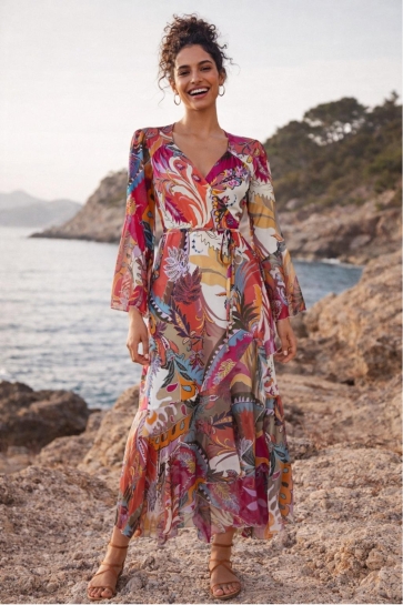 Tessa Koops Jurk ILONA VESPUCCI DRESS 10157 8001 ORANGE