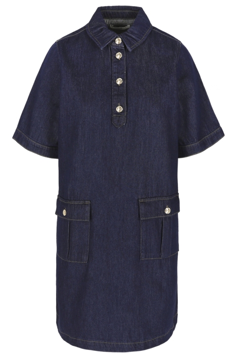 LolaLiza blauwe dames jurk | Vooraanzicht