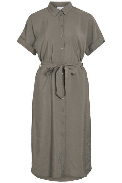 Vila camel dames jurk | Vooraanzicht