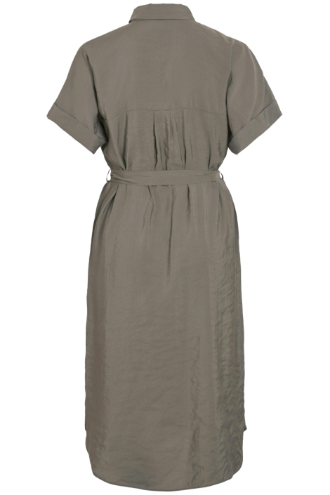 Vila camel dames jurk | Achteraanzicht