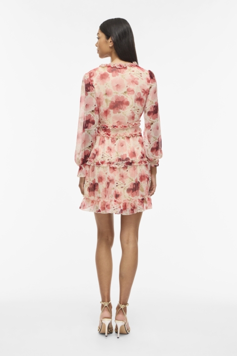 Vila beige dames jurk | Model