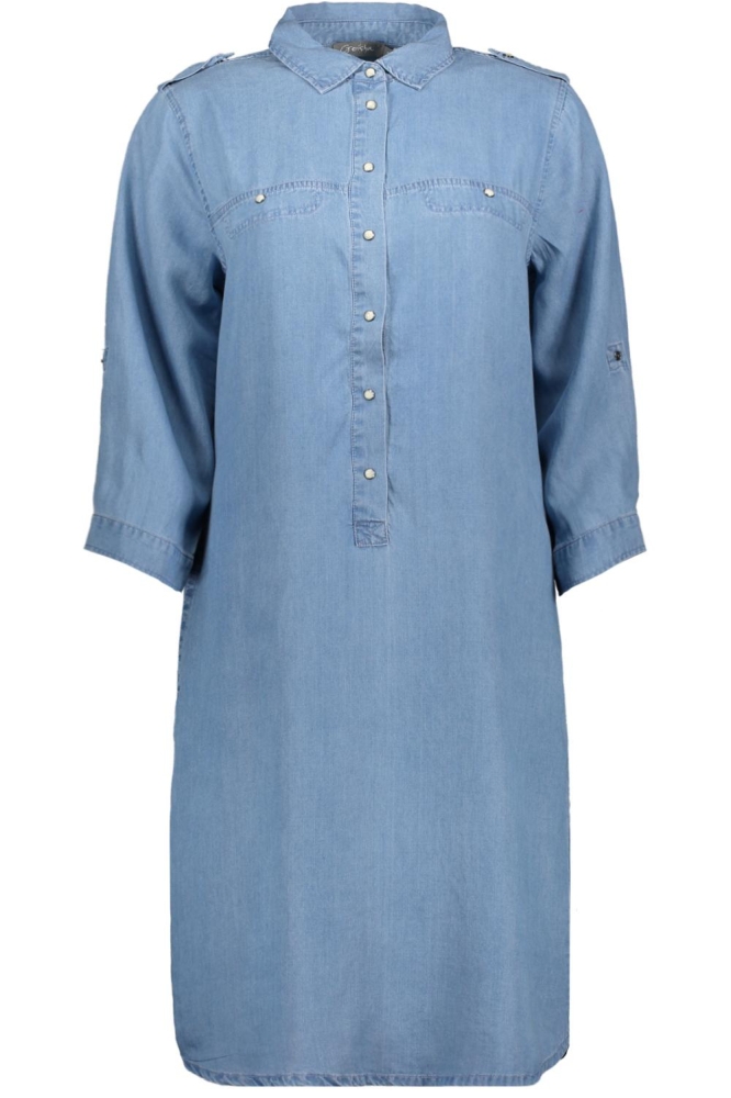 Geisha blauwe dames jumpsuit | Vooraanzicht