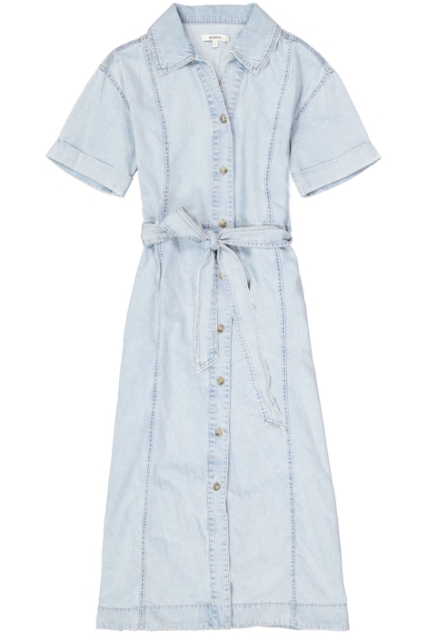 Garcia blauwe dames jurk | Close up