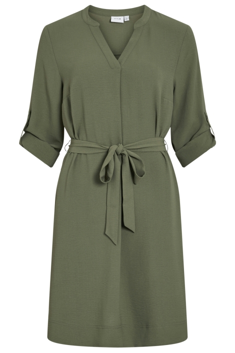 Vila groene dames jurk | Vooraanzicht