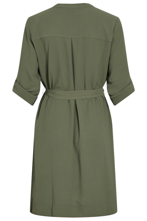 Vila groene dames jurk | Achteraanzicht