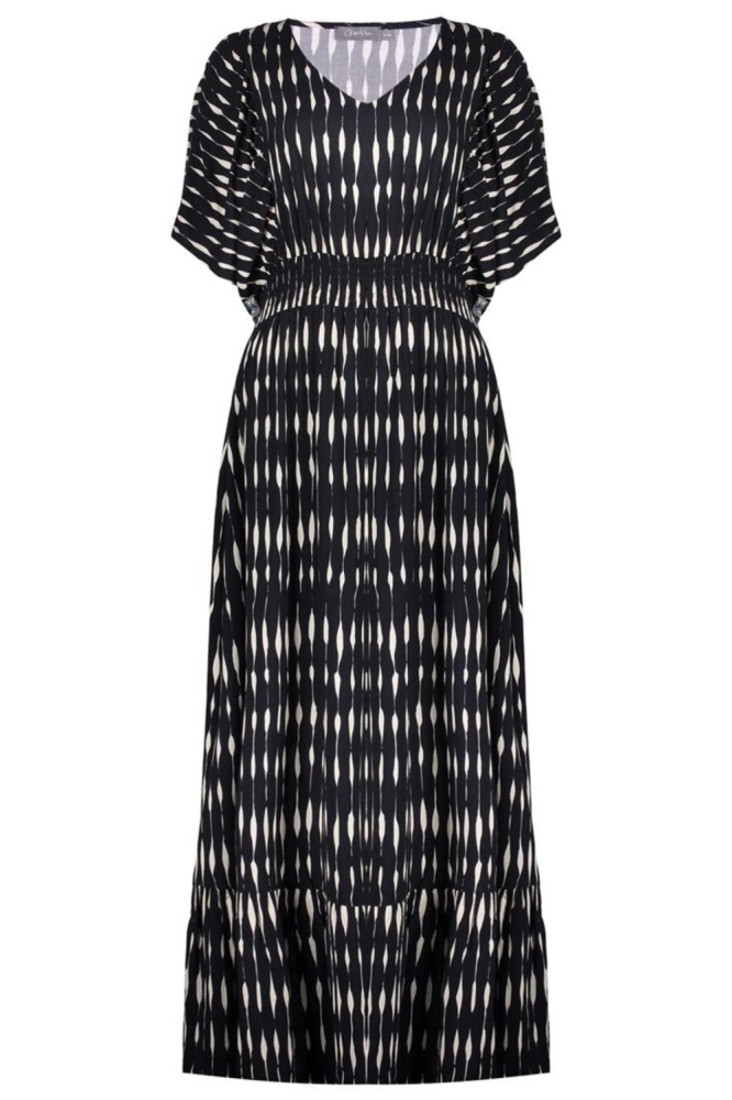 Geisha zwarte dames jurk | Vooraanzicht