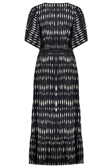 Geisha zwarte dames jurk | Achteraanzicht