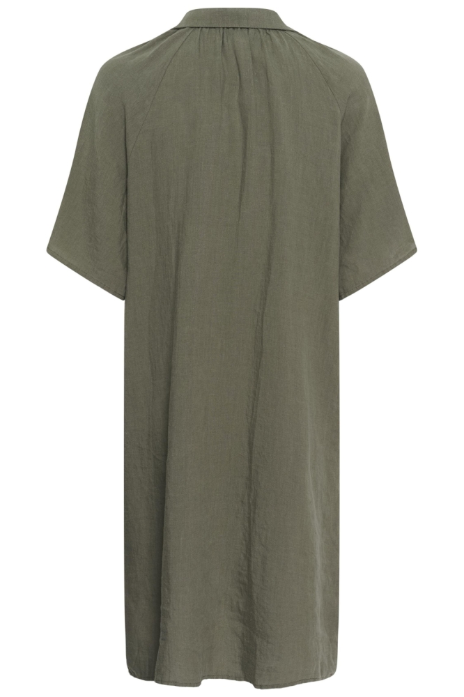 Part Two groene dames jurk | Achteraanzicht