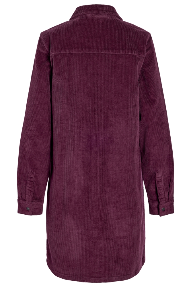 Noisy may bordeaux dames jurk | Achteraanzicht