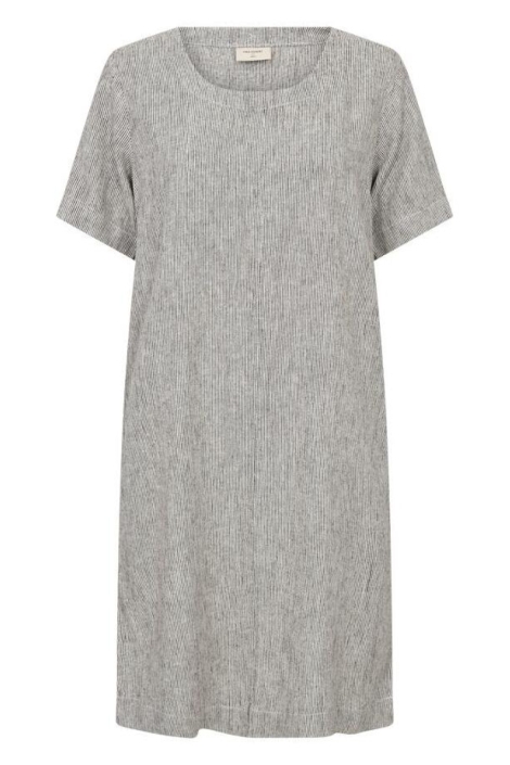 Freequent bruine dames jurk | Vooraanzicht