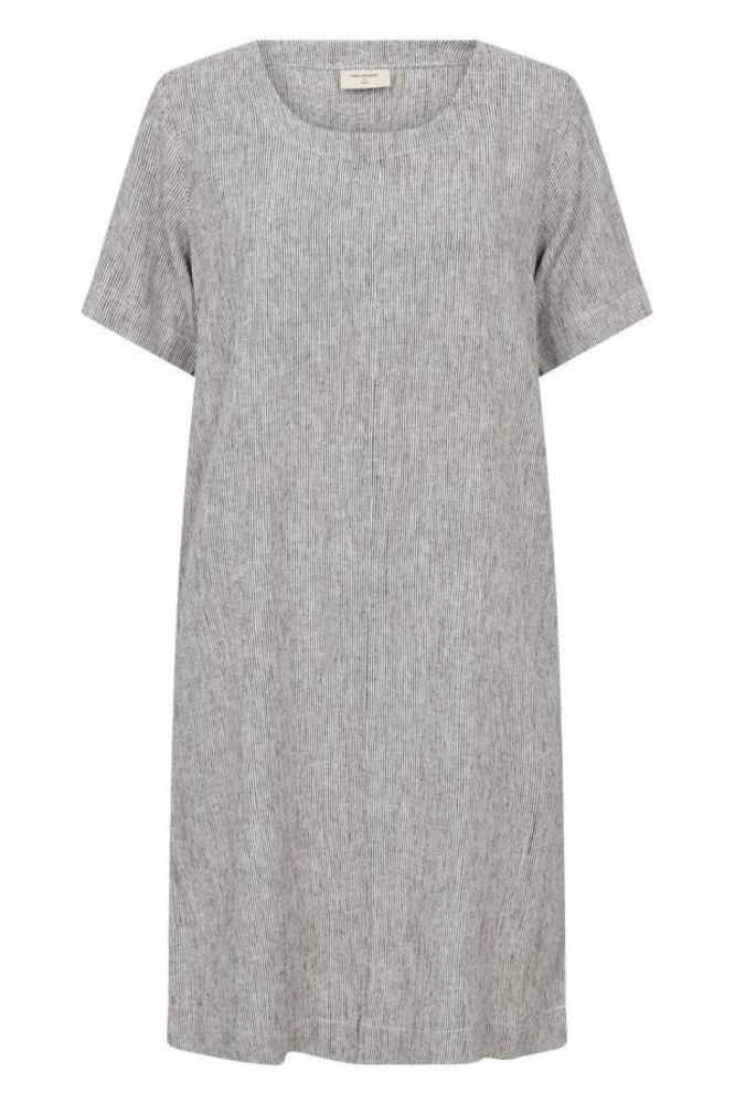 Freequent bruine dames jurk | Vooraanzicht