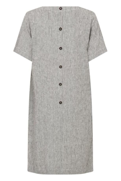 Freequent bruine dames jurk | Achteraanzicht