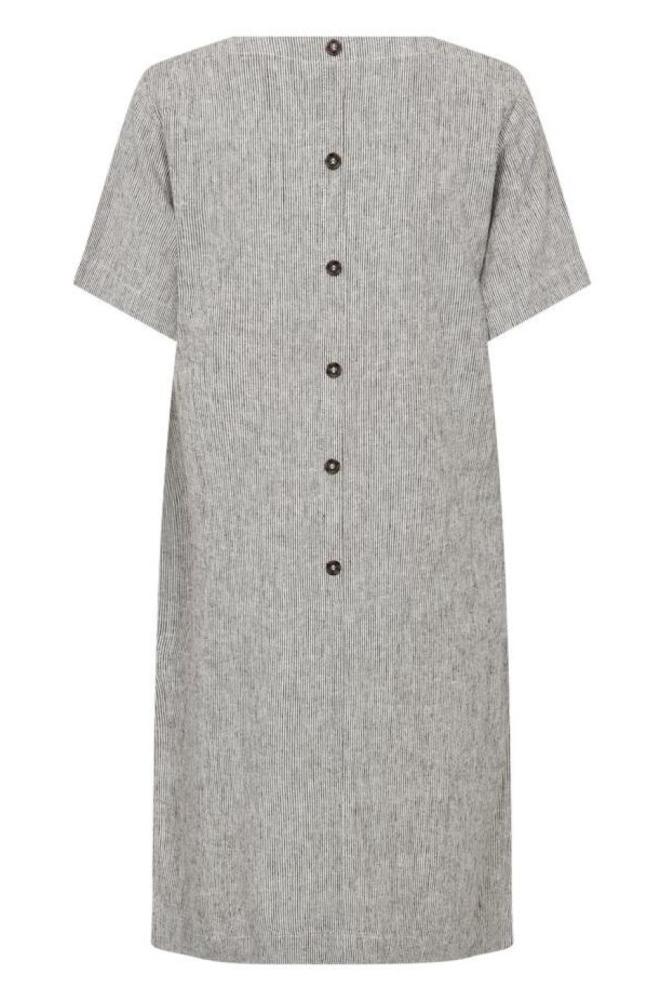 Freequent bruine dames jurk | Achteraanzicht