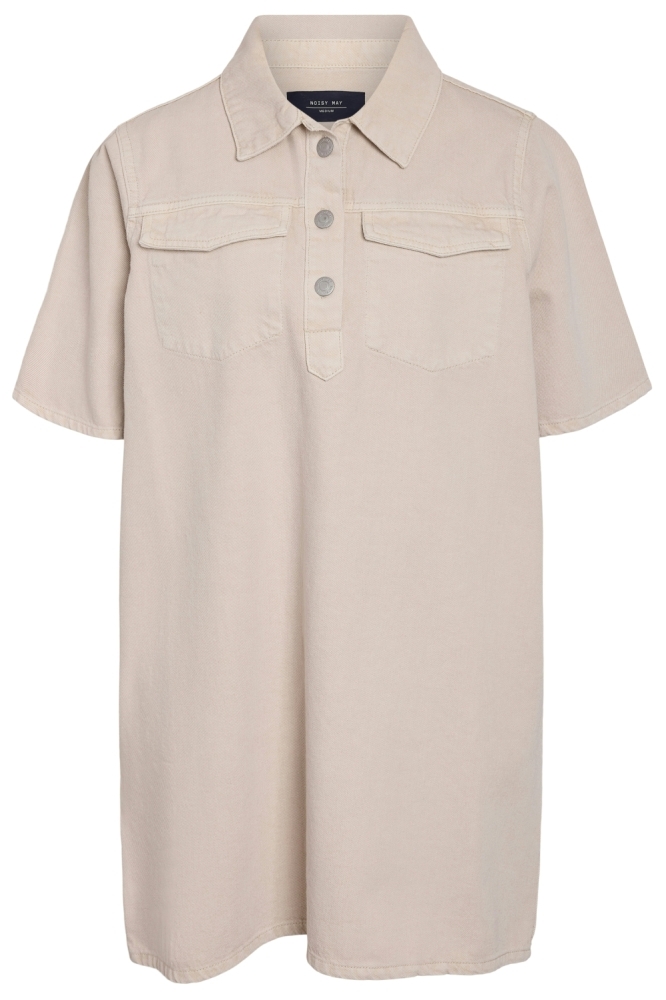 Noisy may beige dames jurk | Vooraanzicht