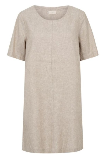 Freequent Jurk FQLAVASI DRESS 208144 SAND MELANGE w. SILVER