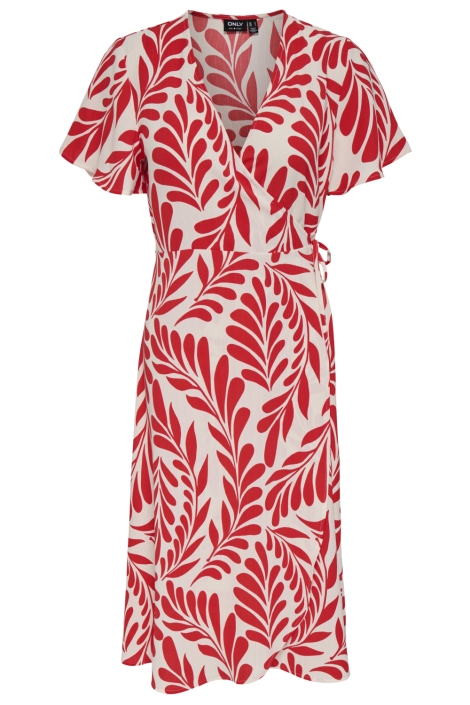 Only rode dames jurk | Vooraanzicht