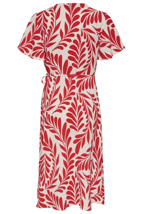 Only rode dames jurk | Achteraanzicht