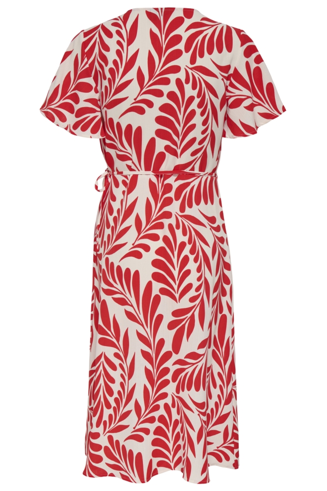 Only rode dames jurk | Achteraanzicht