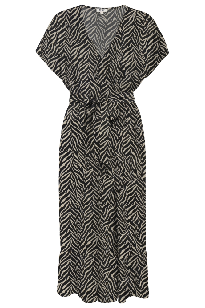 Only zwarte dames jurk | Vooraanzicht