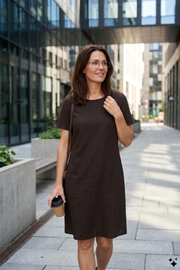 Kaffe Jurk KAMILIA DRESS 10508362 191111 BLACK COFFEE