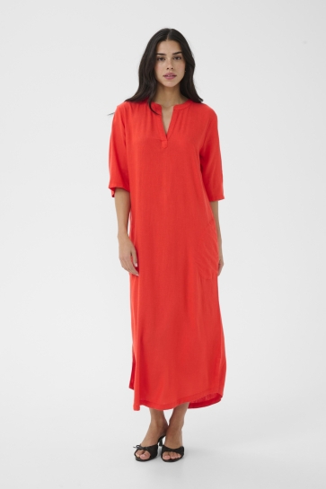 Kaffe Jurk KAMILIA KAFTAN DRESS 10508312 171664 POPPY RED