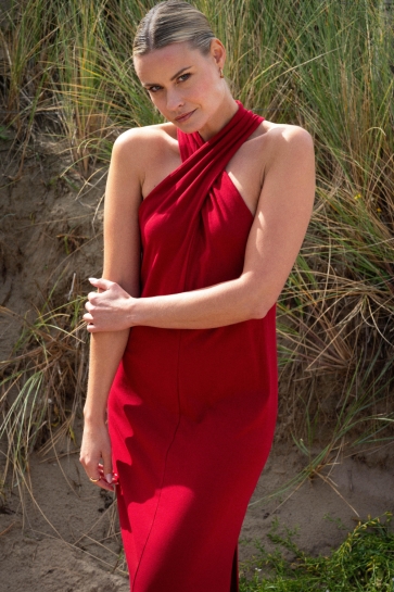 Maicazz Jurk TESSA DRESS SU26 40 510 PERSIAN RED