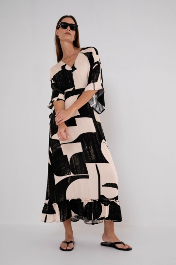 Maicazz Jurk TEYERA DRESS SU26 40 035 FLEX GEO