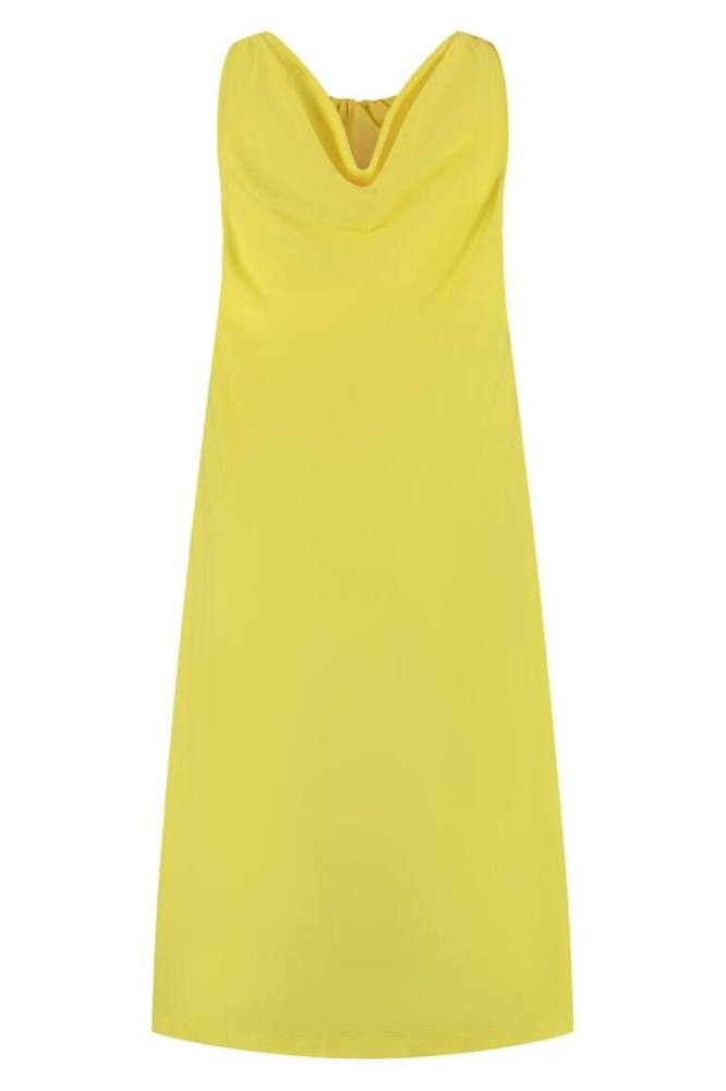 Lady Day gele dames jurk | Vooraanzicht