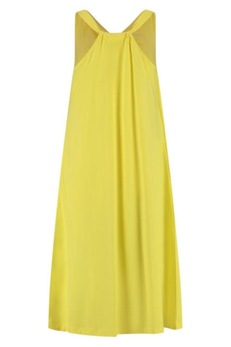 Lady Day gele dames jurk | Achteraanzicht