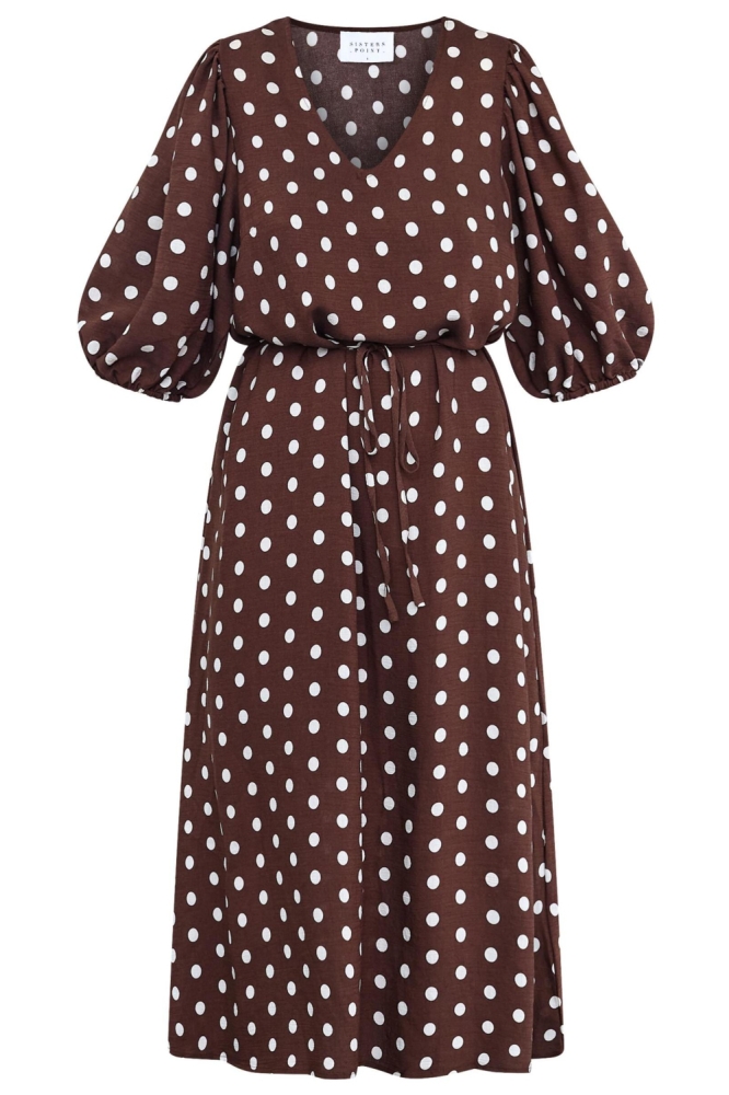 SisterS point bruine dames jurk | Vooraanzicht