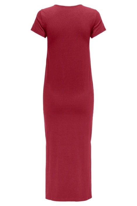 Jacqueline de Yong bordeaux dames jurk | Achteraanzicht