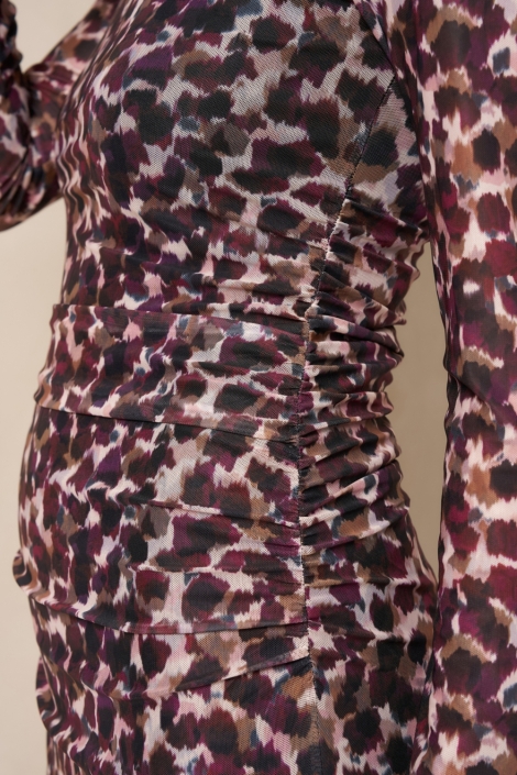 Lofty Manner bruine dames jurk | Kleurstaal