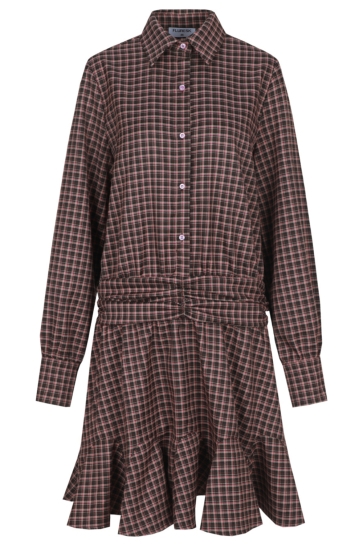 Fluresk Jurk JILLI DRESS 26WZF12 522 MOCHA BROWN
