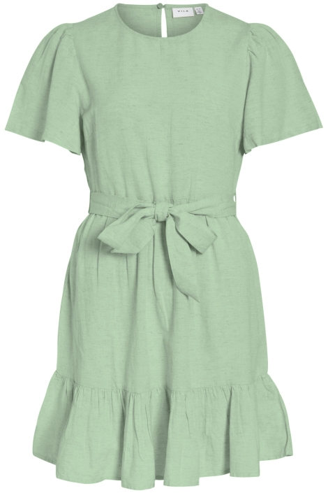 Vila groene dames jurk | Vooraanzicht