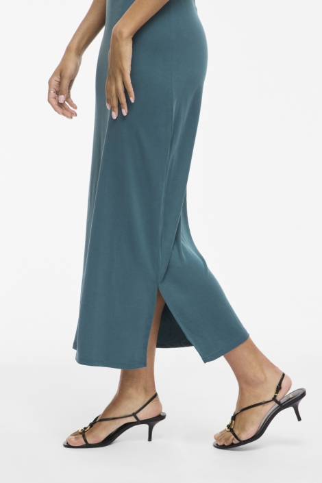 Vila groene dames jurk | Close up